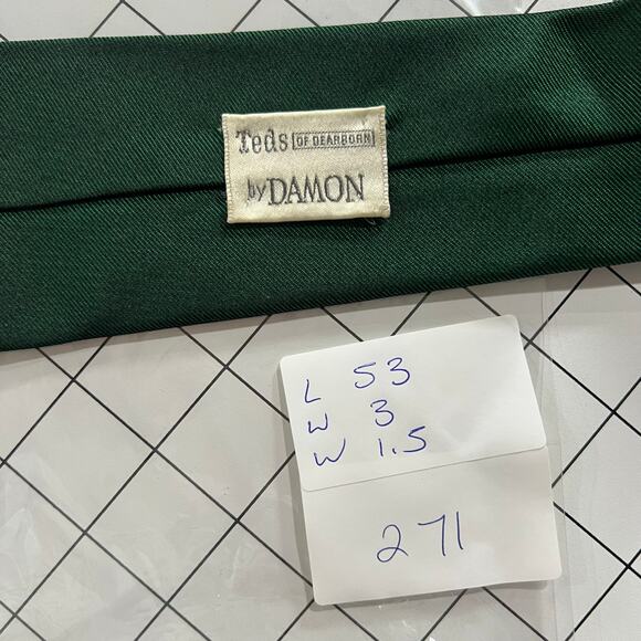 Vintage Emerald Green Silk Necktie Classic Business Formal - Picture 5 of 5